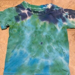 Hanes Kids Tie-Dye T-Shirt - Blue and Green